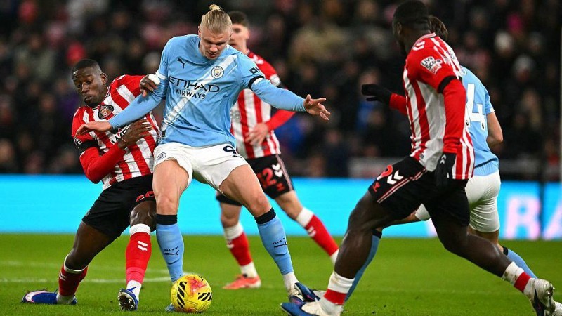 Man City đủ sức áp đảo Sunderland